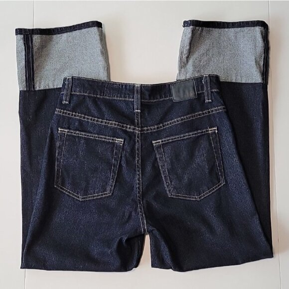 AG Adriano Goldschmied Jeans Dark Wash The Rhett High Waisted Crop Straight 25R - Picture 8 of 13